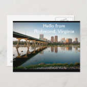 Hallo Von Richmond, Virginia Postcard Postkarte (Vorne/Hinten)