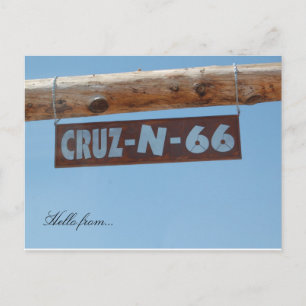 Hallo von... Rt. 66 Postkarte