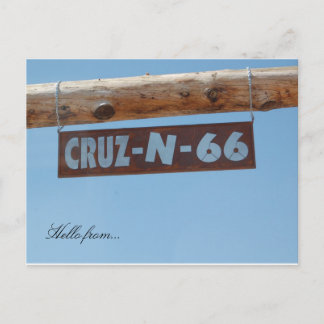 Hallo von... Rt. 66 Postkarte