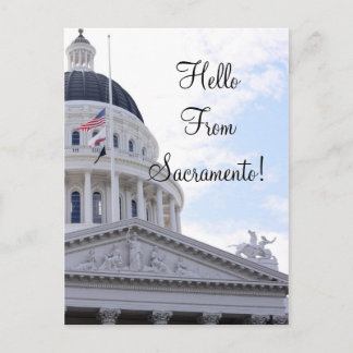 Hallo Von Sacramento Postkarte