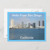 Hallo von San Diego, California Postcard Postkarte (Vorne/Hinten)