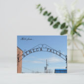 Hallo von... Seneca Falls, NY Postkarte (Stehend Vorderseite)