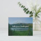 Hallo von Washington Postkarte (Stehend Vorderseite)
