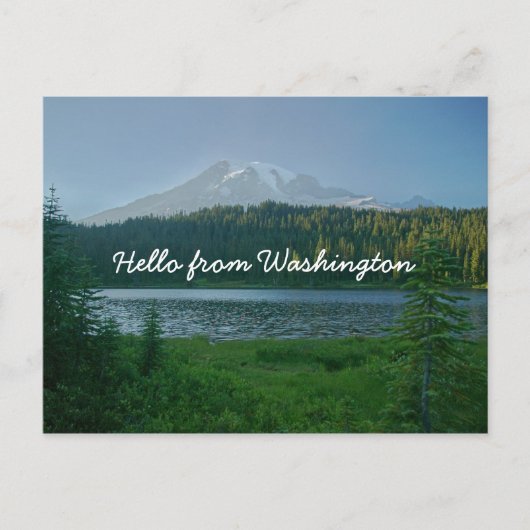Hallo von Washington Postkarte (Vorderseite)