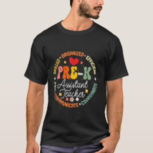 Hallo Vorschul-Assistent Lehrer Kindergarten 1. Ta T-Shirt