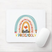 Hallo Vorschule Boho Regenbogen Lehrer Zurück zur Mousepad (Mit Mouse)