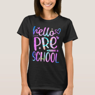 Hallo Vorschule Erster Tag Schule Lehrer Mädchen K T-Shirt
