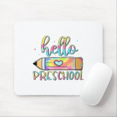 Hallo Vorschule Tie Dye Bleistift Lehrer Kind 1. T Mousepad (Mit Mouse)
