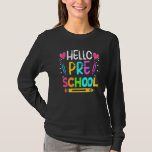 Hallo Vorschule zurück zur Schule Jungen Mädchen K T-Shirt