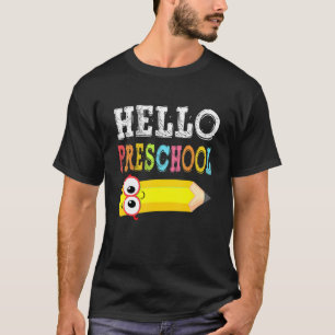 Hallo Vorschule zurück zur Schule T-Shirt