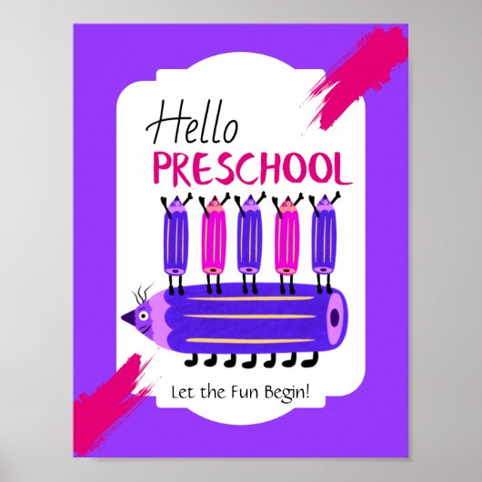 Hallo Vorschulkinder Poster (Vorne)