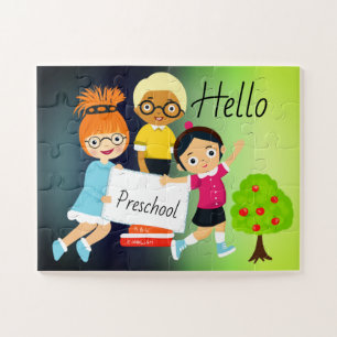 Hallo Vorschulkinder Rätsel Puzzle