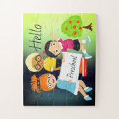 Hallo Vorschulkinder Rätsel Puzzle (Vertikal)