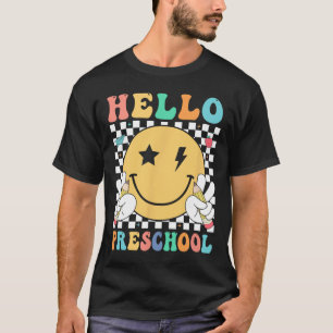 Hallo Vorschullehrer Kinder Team Pre-k Pre K Zurüc T-Shirt