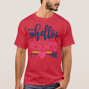 Hallo Vorschullehrer Kinder zurück zur Schule Pre- T-Shirt