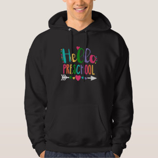 Hallo Vorschullehrer Student zurück zum Scho Hoodie