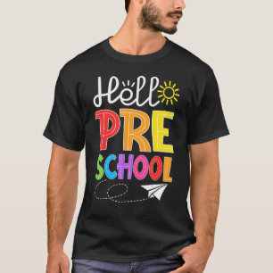Hallo Vorschulspass Pre K Backto School Student T-Shirt