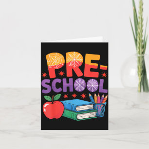 Hallo Vorschulteam Spinnen Pre-K zurück zur Schule Karte
