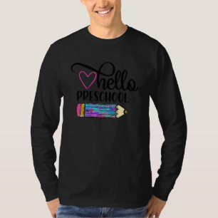 Hallo Vorschulteam Vorschule zurück zum Schullehre T-Shirt