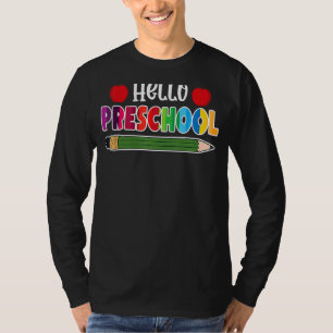 Hallo Vorschulteam Vorschule zurück zur Schule T-Shirt