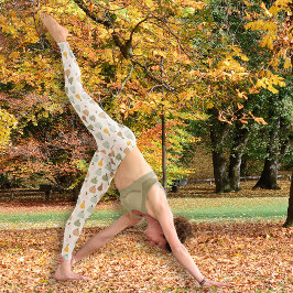 Hallo Wasserfarbenkürbis Muster All-Over-Print Leggings