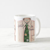 Hallo, Weihnachten ist Shirt und Krawatte Kaffeetasse (VorderseiteRechts)