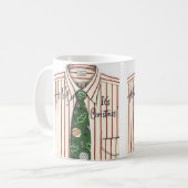 Hallo, Weihnachten ist Shirt und Krawatte Kaffeetasse (Vorderseite Links)