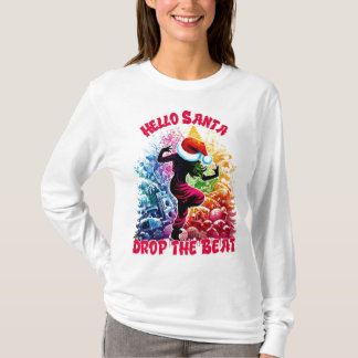 Hallo Weihnachten, lasst den Schlag fallen. T-Shirt