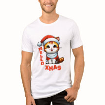 Hallo Weihnachten - Niedliche Weihnachtskatze in e