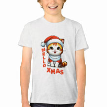 Hallo Weihnachten - Niedliche Weihnachtskatze in e