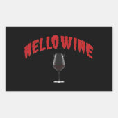 Hallo Wein - Halloween-Sticker Pack Rechteckiger Aufkleber (Vorderseite)