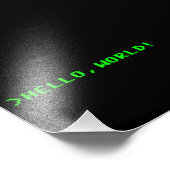 Hallo Welt Computerprogrammierung Fotodruck (Ecke)