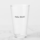 Hallo, Welt! Glas (Vorderseite)