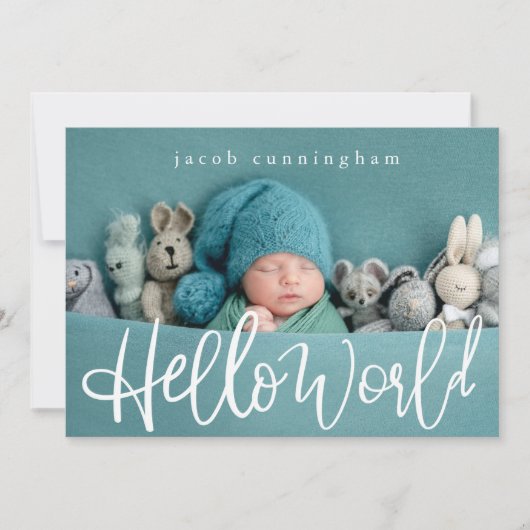 Hallo Welt! Modernes, spielerisches Script New Bab (Vorderseite)