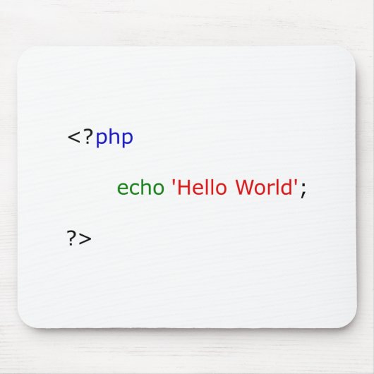 hallo Welt Mousepad (Vorne)