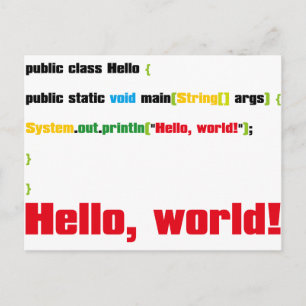 Hallo, Welt! Postkarte
