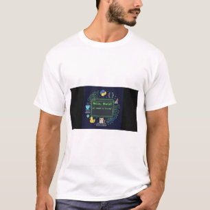 Hallo Welt Programmierer T-Shirt   Coding Life Dai