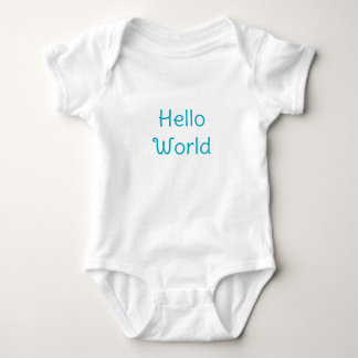 Hallo Welt süße Babyausstattung Baby Strampler