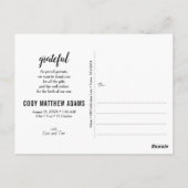 Hallo Welt und Geburtstag Ankündigung Foto Collage Postkarte (Rückseite)