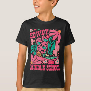 Hallo Western Girl Country Rodeo Nk der Mittelschu T-Shirt