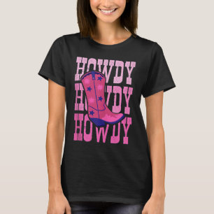 Hallo Western Wild Cowgirl Schuh Land Rodeo Süd T-Shirt