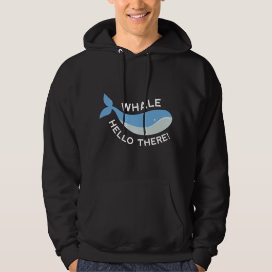 Hallo Whale da! Hoodie (Vorderseite)