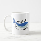 Hallo Whale da! Kaffeetasse (Links)