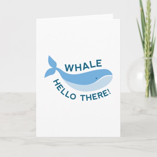 Hallo Whale da! Karte (Vorderseite)