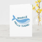 Hallo Whale da! Karte (Gelbe Blume)
