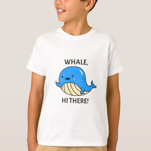 Hallo Whale, Kinder T-Shirt (Vorderseite)