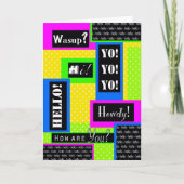 Hallo ! Wie geht es dir für Freund, Gedicht Inside Karte (Vorderseite)