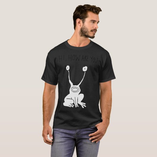 Hallo Wie geht es Ihnen Daniel Johnston Classic T T-Shirt (Vorne ganz)