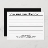 Hallo. Wie geht es uns? Postkarte (Vorne/Hinten)