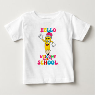 hallo willkommen zurück in der schule  baby t-shirt